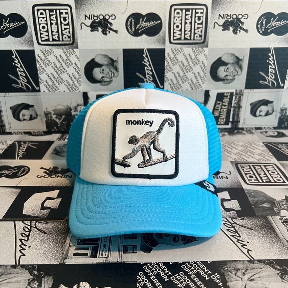 Authentic Goorin Bros Kids Monkey Mo Bizness Blue Hat (NWT) - Picture 1 of 3